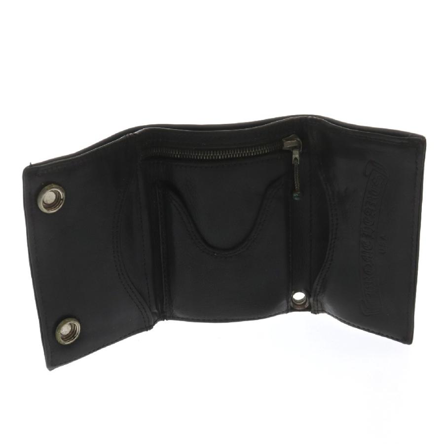 CHROME HEARTS クロムハーツ 3FOLD/3フォールド ハートボタンレザー  