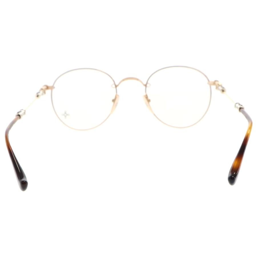 【 BUBBA-A 】 クロステンプルメタルフレームラウンドサングラス アイウェア 眼鏡 CHROME HEARTS（クロムハーツ） BUBBA-A クロステンプル メタル