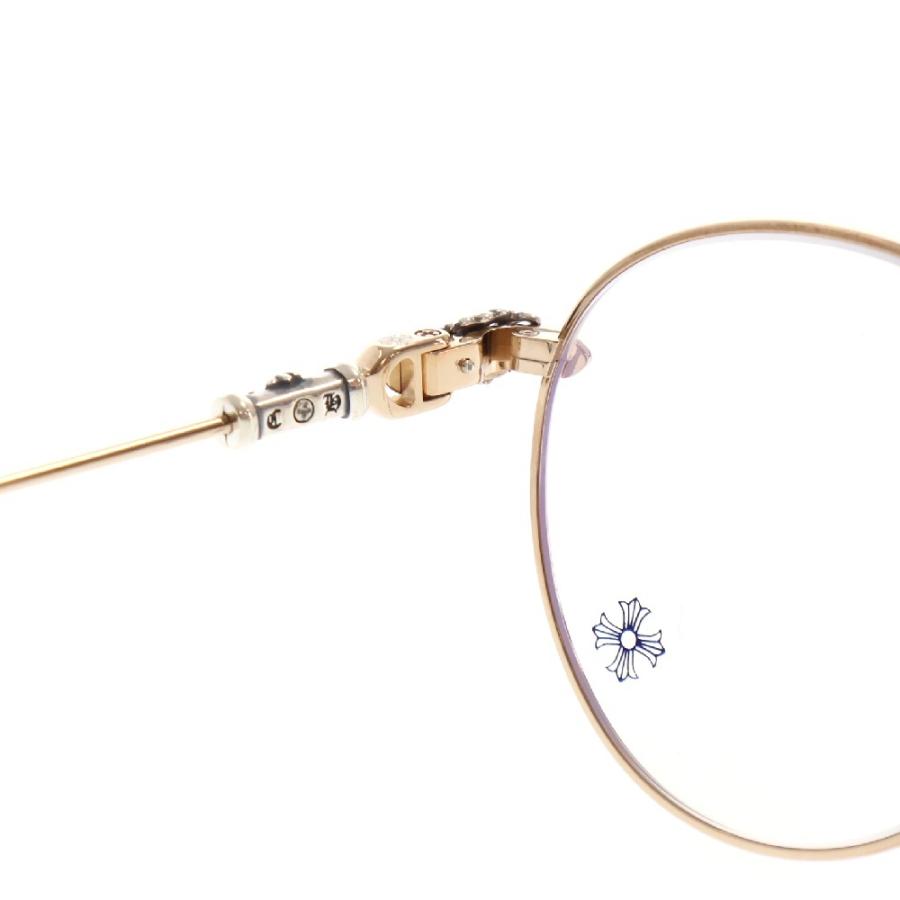 【 BUBBA-A 】 クロステンプルメタルフレームラウンドサングラス アイウェア 眼鏡 CHROME HEARTS（クロムハーツ） BUBBA-A クロステンプルメタルフレーム