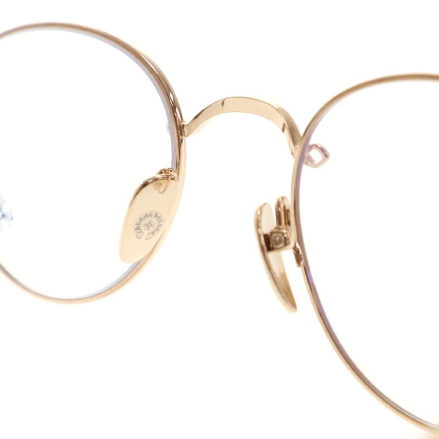 【 BUBBA-A 】 クロステンプルメタルフレームラウンドサングラス アイウェア 眼鏡 CHROME HEARTS（クロムハーツ） BUBBA-A クロステンプルメタルフレーム