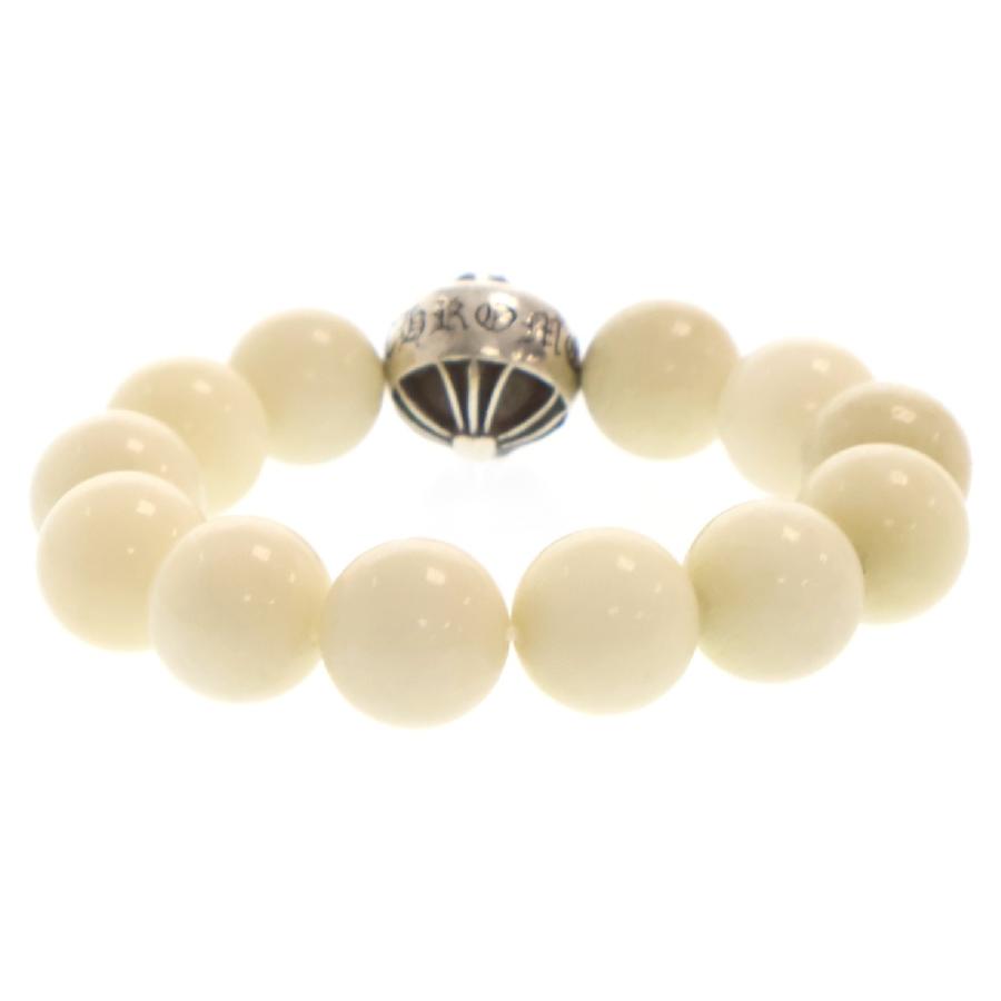 T*E様 クロムハーツブレスレット ホワイトクオーツ CHROME HEARTS（クロムハーツ） BEAD 12mm ビーズブレス クロスボール