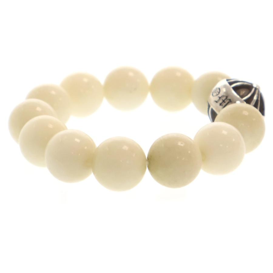 Chrome Hearts ビーズブレスレット ホワイト Chrome Hearts - 【Li様専用】Chrome Hearts ビーズブレスレット 美品