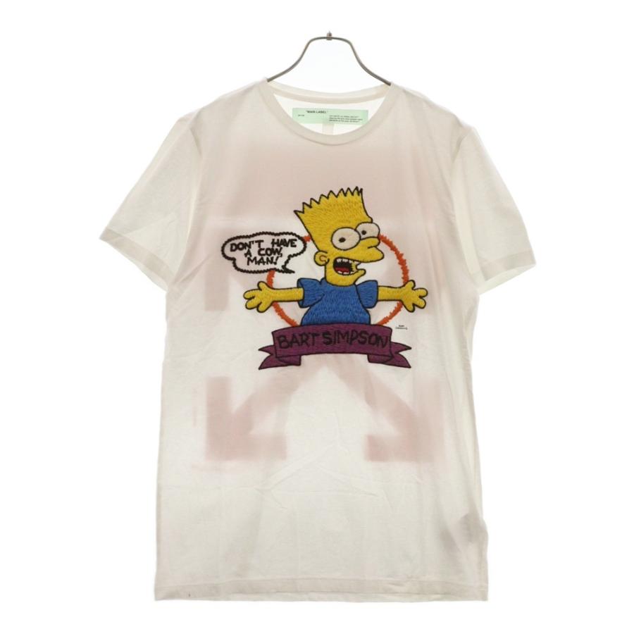 オフホワイト 19SS バートショートスリーブスリムTシャツ シンプソンズ 