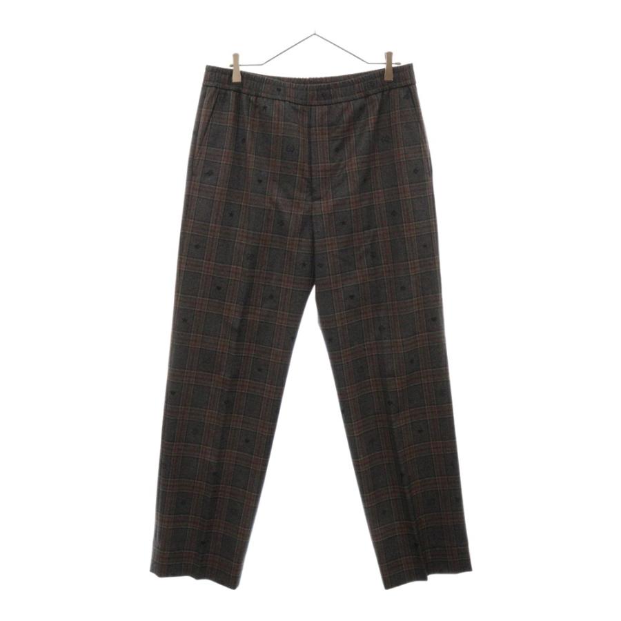 GUCCI グッチ Symbols Check Wool Pants シンボルチェック ウール 