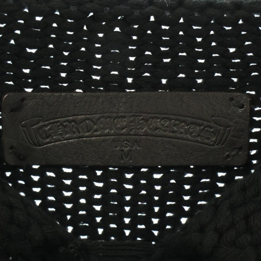 CHROME HEARTS クロムハーツ レザークロスパッチ ニット CHROME HEARTS クロムハーツ レザークロスパッチ ニット