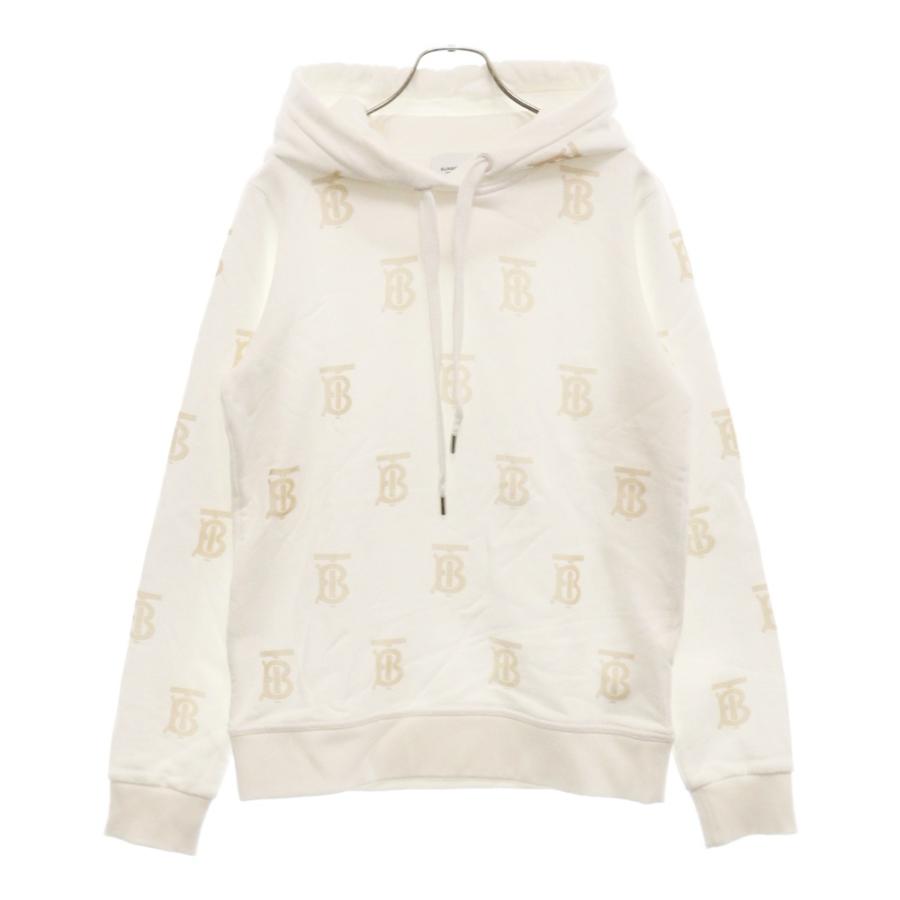 BURBERRY バーバリー ロゴ総柄 コットン プルオーバーパーカー BURBERRY バーバリー ロゴ総柄 コットン プルオーバーパーカー