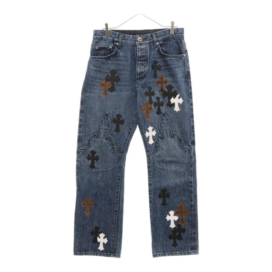CHROME HEARTS（クロムハーツ） JEAN SL FLEURKNEE クロスパッチ付き
