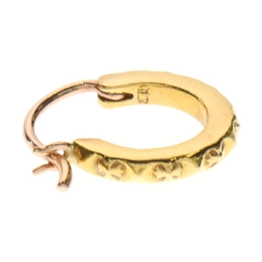 CHROME HEARTS（クロムハーツ） 22K HOOP TFP TINY ゴールドピアス