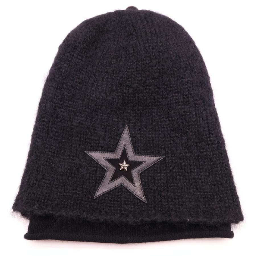 CHROME HEARTS（クロムハーツ） BEANIE CASH レザーパッチビーニー