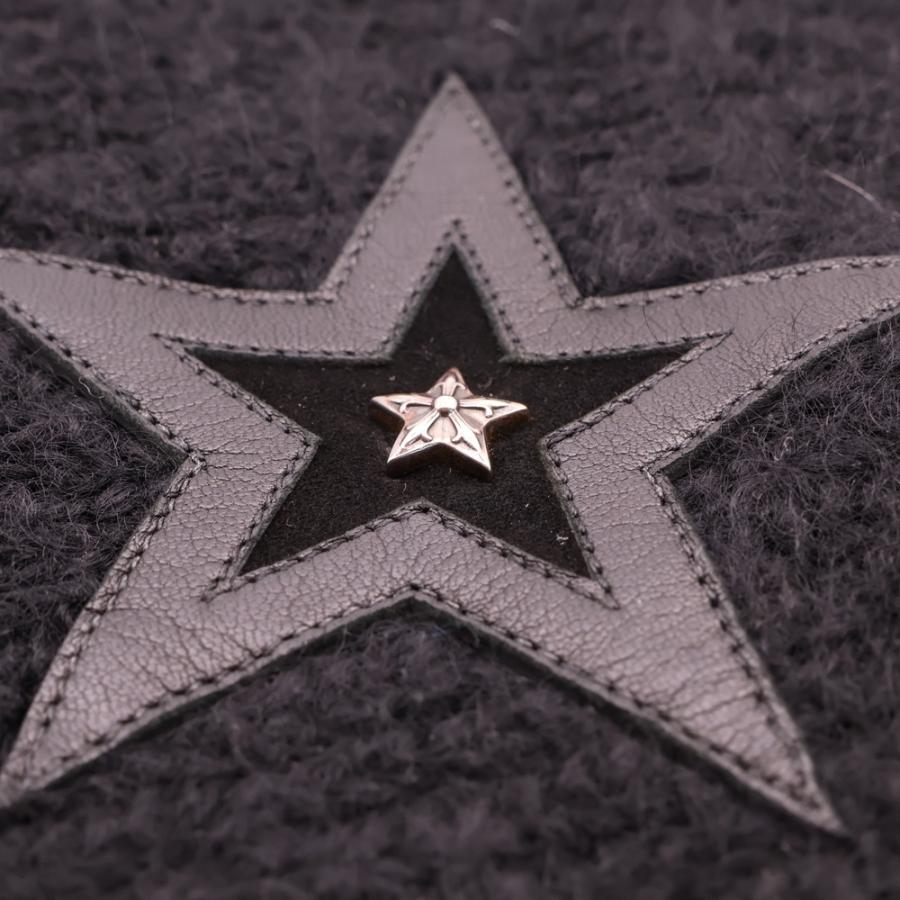 CHROME HEARTS（クロムハーツ） BEANIE CASH レザーパッチビーニー