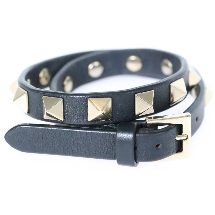VALENTINO（ヴァレンティノ） ロックスタッズ レザー ブレスレット