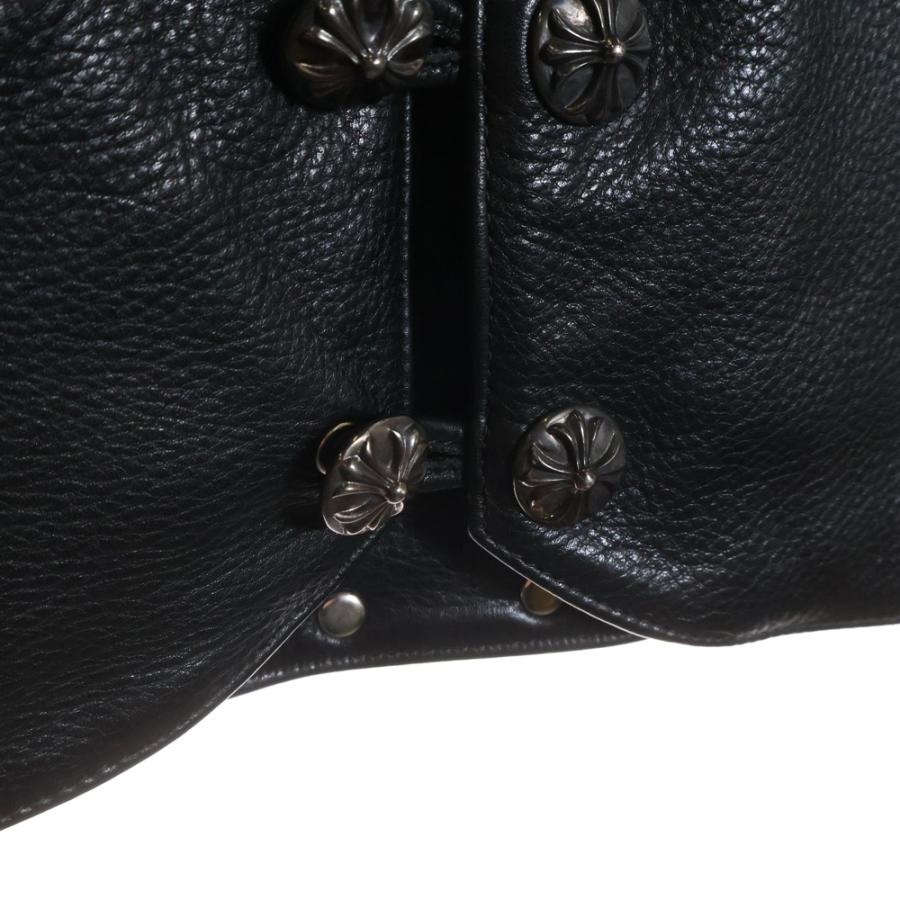 Chrome hearts レザー クロスボールボタンベスト CHROME HEARTS クロムハーツ 2B クロスボール レザーベスト | chromehearts