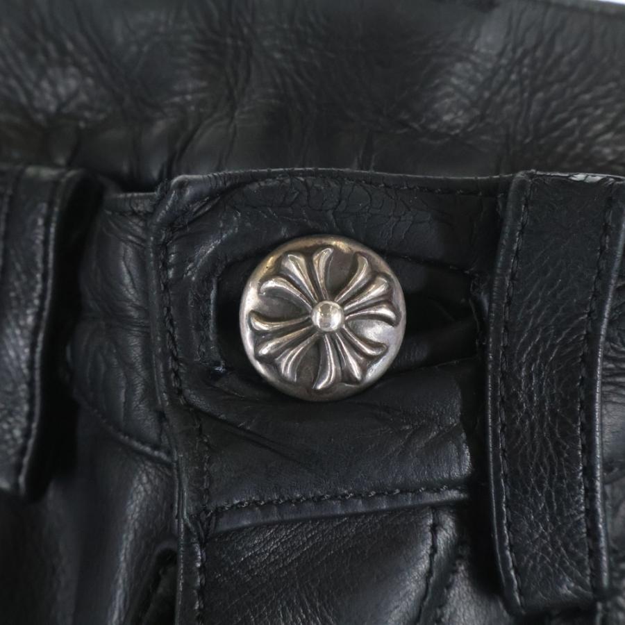 CHROME HEARTS（クロムハーツ） LTHR PANTS クロスボールボタン 5