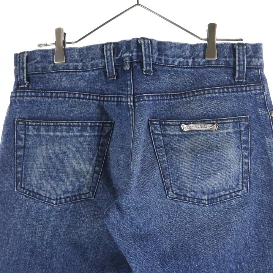 クロムハーツ　デニム　ワイドパンツ CHROME HEARTS 偽物 ロゴ ウエスト紐付き ワイドデニムパンツ 2色展開
