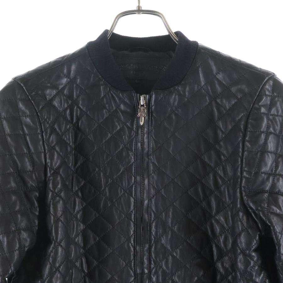 CHROME HEARTS（クロムハーツ） レザーキルティングジップアップ