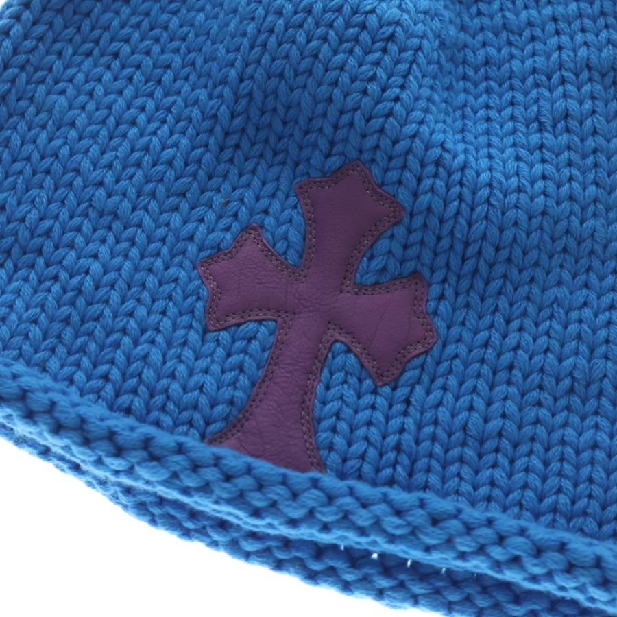 クロムハーツ BEANIE CASH クロスパッチ付き コットンビーニー 帽子 CHROME HEARTS（クロムハーツ） BEANIE CASH クロスパッチ付きカシミア