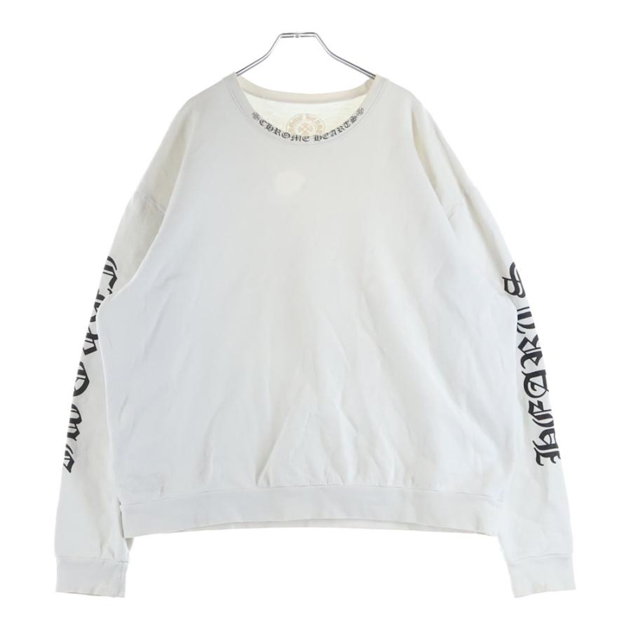 クロムハーツ 　ネックロゴプリントクルーネックスウェット CHROME HEARTS（クロムハーツ） Neck Logo Crewneck Sweatshirt