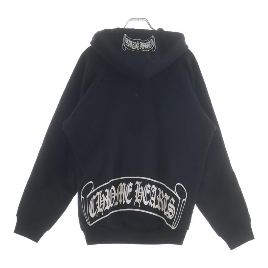クロムハーツ ジップアップ パーカー スクロールラベル 原本付き　新品❣️Ｌ CHROME HEARTS（クロムハーツ） OLD SWTSHRT HD ZIP スクロールラベル