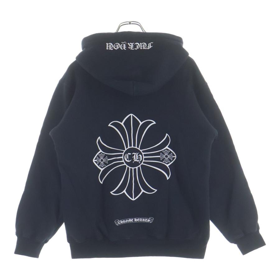 CHROME HEARTS クロムハーツ OLD SWTSHRT PLVR バックCHプラスプリント 裏地サーマル ジップアップパーカー CHROME HEARTS（クロムハーツ） OLD SWTSHRT PLVR バックCHプラス
