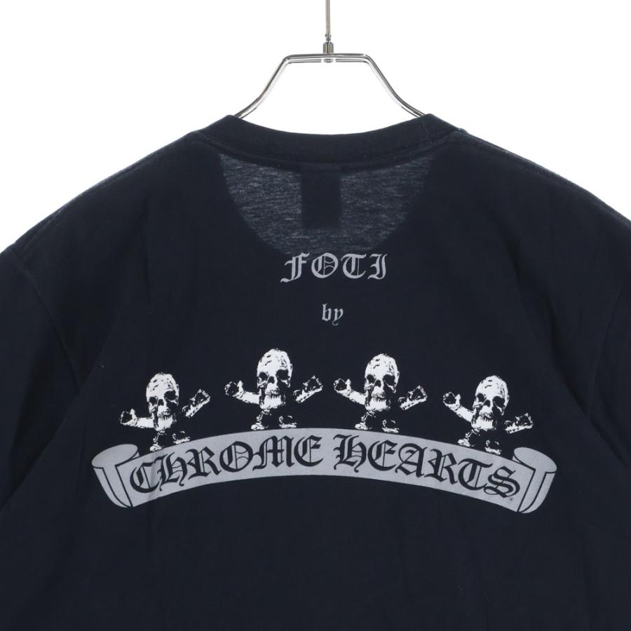 CHROME HEARTS クロムハーツ BSフレアプリント半袖カットソー 半袖Tシャツ ブラック CHROME HEARTS（クロムハーツ） BS FLEUR S/S TEE BSフレア プリント