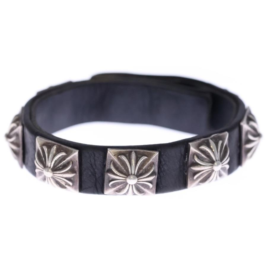 CHROME HEARTS（クロムハーツ） SPACED ZERO BLACK LEATHER PYRAMID
