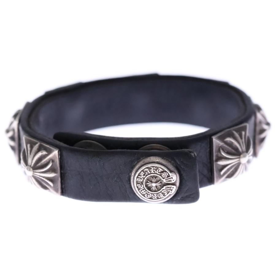 CHROME HEARTS（クロムハーツ） SPACED ZERO BLACK LEATHER PYRAMID