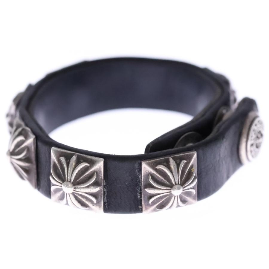 CHROME HEARTS（クロムハーツ） SPACED ZERO BLACK LEATHER PYRAMID