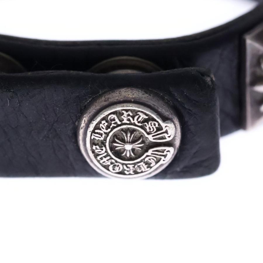 CHROME HEARTS（クロムハーツ） SPACED ZERO BLACK LEATHER PYRAMID