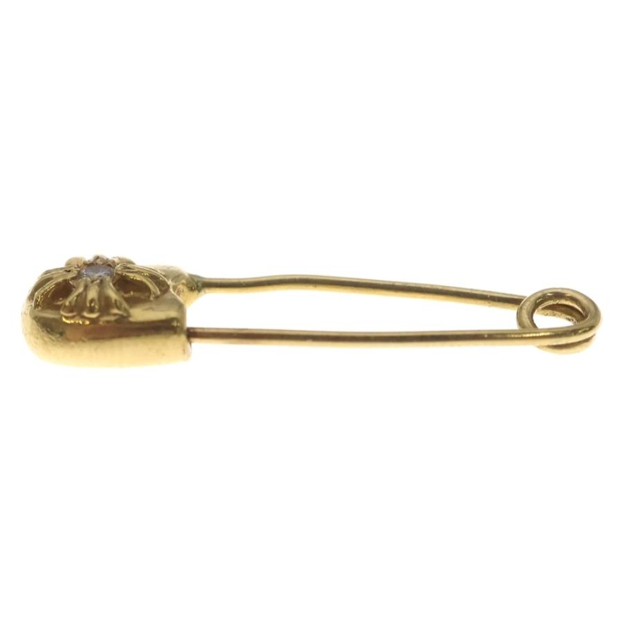 CHROME HEARTS（クロムハーツ） 22K SAFETY PIN S 1DIA 22Kスモール