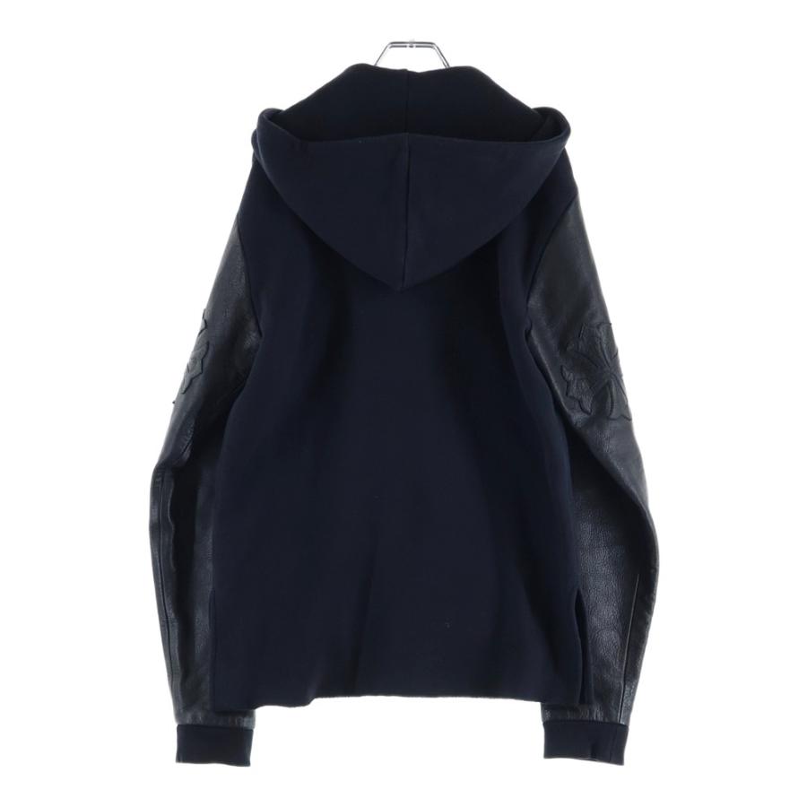 CHROME HEARTS（クロムハーツ） Y NOT HD ZIP 袖レザー切り替えクロス