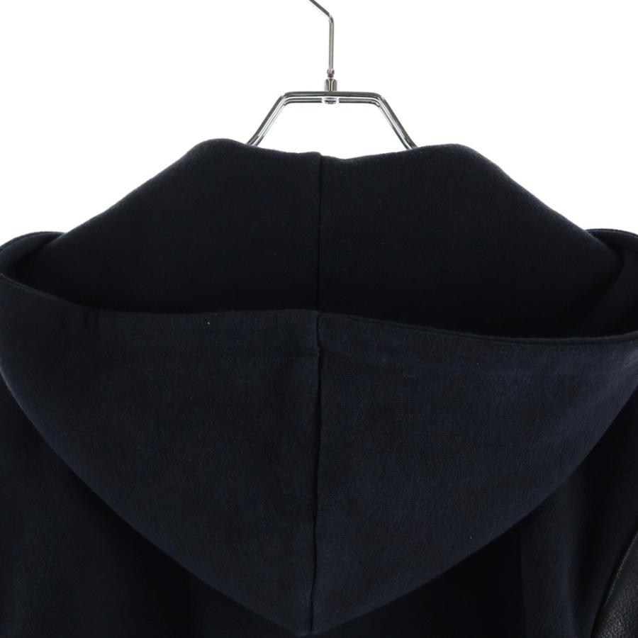 CHROME HEARTS（クロムハーツ） Y NOT HD ZIP 袖レザー切り替えクロス