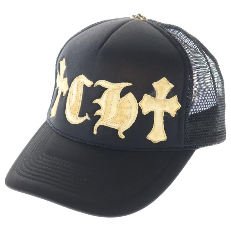 クロムハーツ レザーパッチトラッカーキャップ CHROME HEARTS（クロムハーツ） OLD TRUCKER CAP CHレザーパッチ