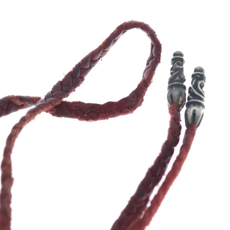 CHROME HEARTS（クロムハーツ） LEATHER BRAID スクロールレザー
