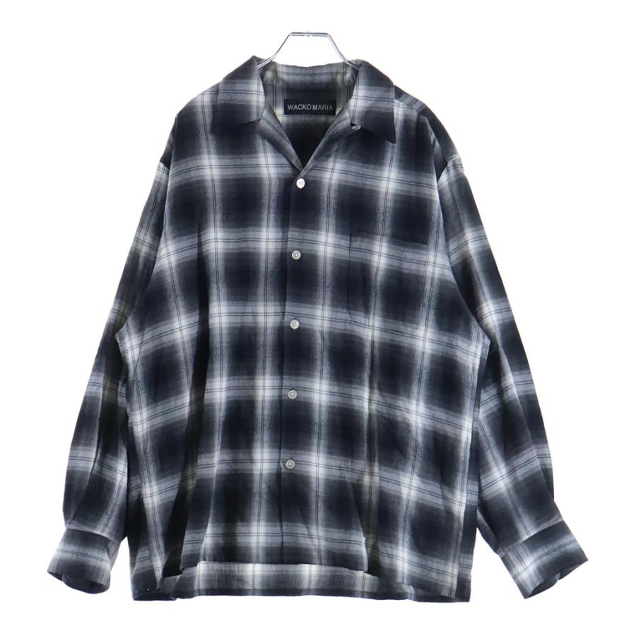 WACKO MARIA（ワコマリア） OMBRE CHECK OPEN COLLAR オンブレ