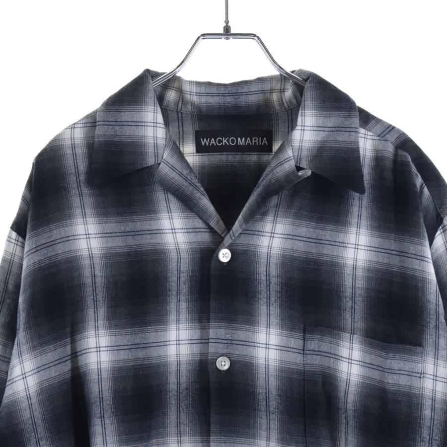 WACKO MARIA（ワコマリア） OMBRE CHECK OPEN COLLAR オンブレ
