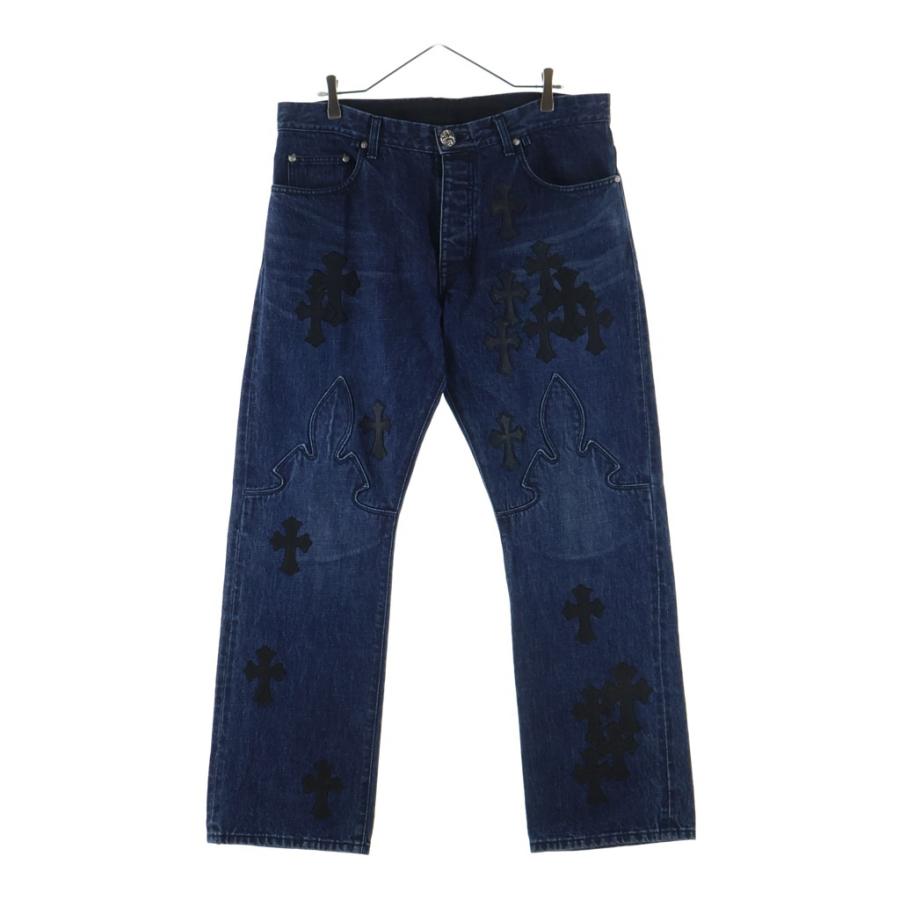 CHROME HEARTS（クロムハーツ） JEAN SL FLEURKNEE クロスパッチ付き 