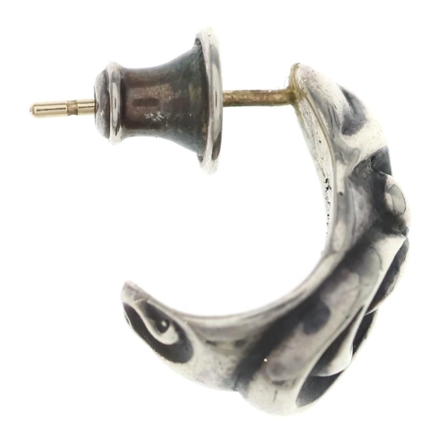 ☆ CHROME HEARTS カーブド ティアドロップ ピアス925 CHROME HEARTS（クロムハーツ） CARVED TEARDROP カーブドティア