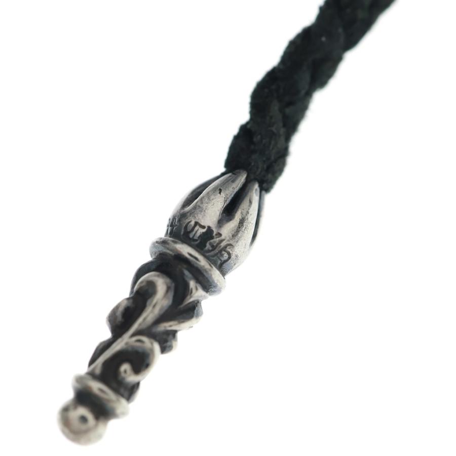 クロムハーツレザーブレイド CHROME HEARTS（クロムハーツ） LEATHER BRAID スクロールレザー