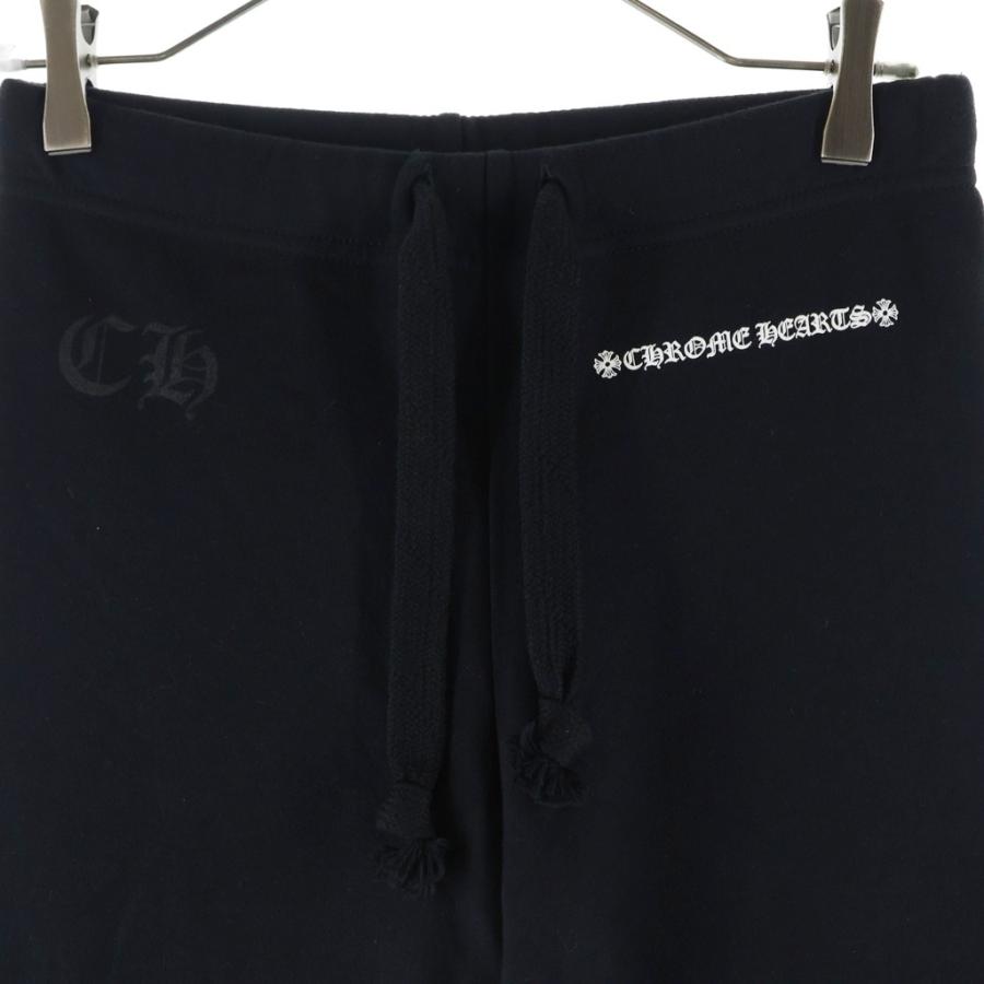 クロムハーツ　2T サイドロゴ ダガープリント スウェットパンツ 黒 キッズ CHROME HEARTS（クロムハーツ） SWEAT PANTS T BAR ロゴプリント