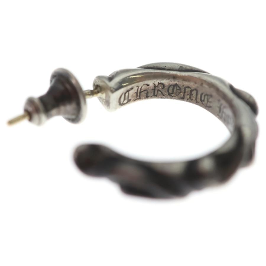 クロムハーツ ループピアス 正規品 CHROME HEARTS（クロムハーツ） HOOP SCROOL スクロール フープピアス