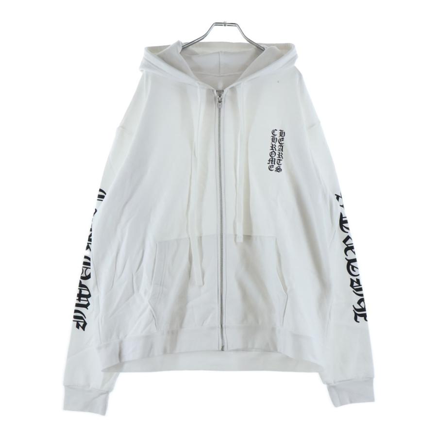 CHROME HEARTS クロムハーツ SWTSHRT HD ZIP 袖英字プリントダガージップパーカー CHROME HEARTS（クロムハーツ） SWTSHRT HD ZIP 袖英字プリントダガー