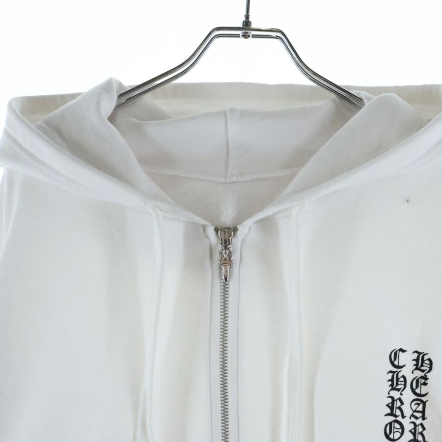CHROME HEARTS（クロムハーツ） SWTSHRT HD ZIP 袖英字プリントダガー