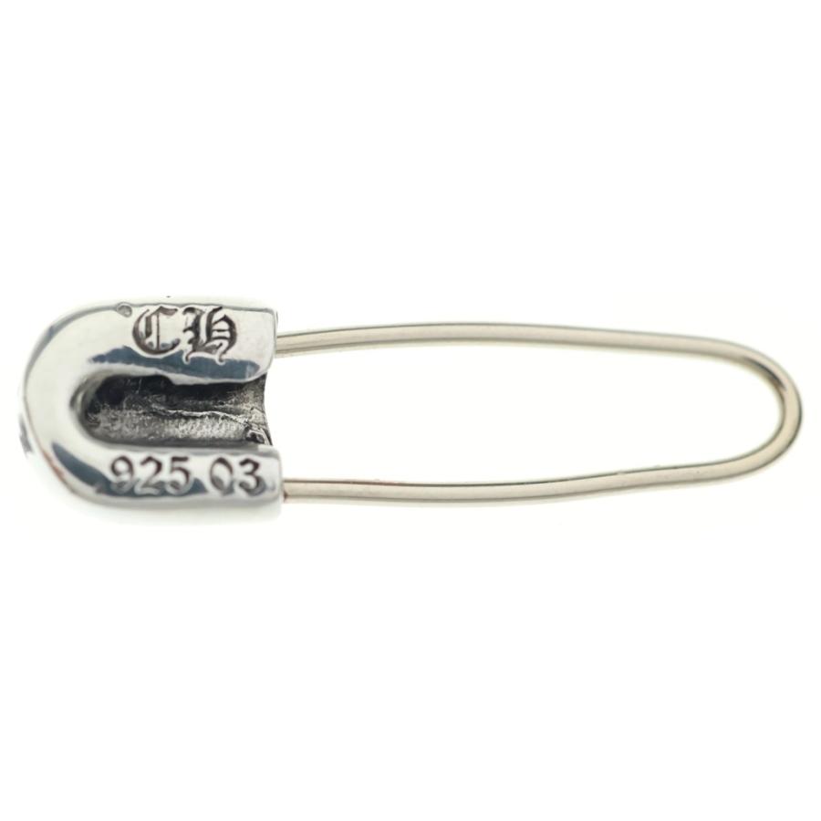 ☆未使用希少☆CHROME HEARTS シルバー ピアス クロムハーツ 正規品 CHROME HEARTS（クロムハーツ） ER SAFETY PIN EMRLD セーフティピン 1