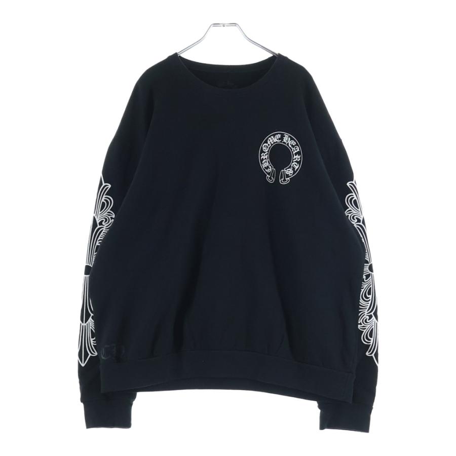 CHROME HEARTS ホースシュー&フローラルクロス　サイズ L CHROME HEARTS（クロムハーツ） Horseshoe Arm Floral Cross L/S