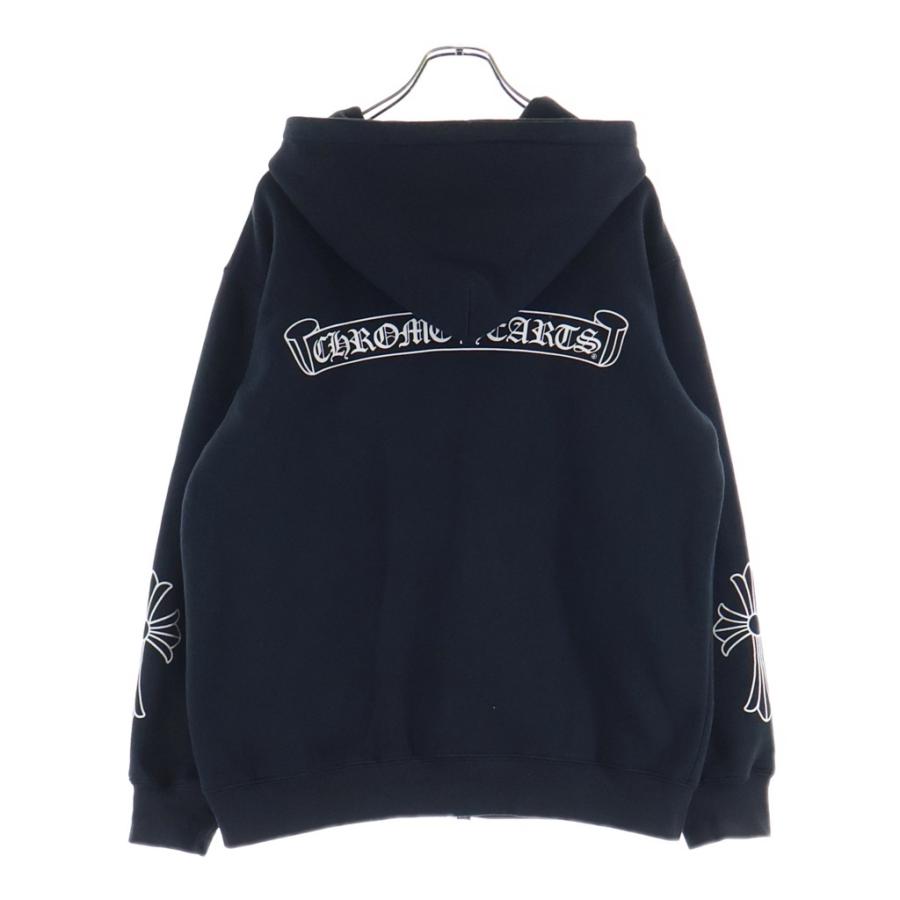CHROME HEARTS（クロムハーツ） SWTSHRT HD ZIP 袖CHクロス バック
