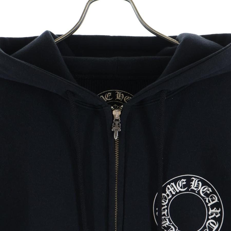 CHROME HEARTS（クロムハーツ） SWTSHRT HD ZIP 袖CHクロス バック