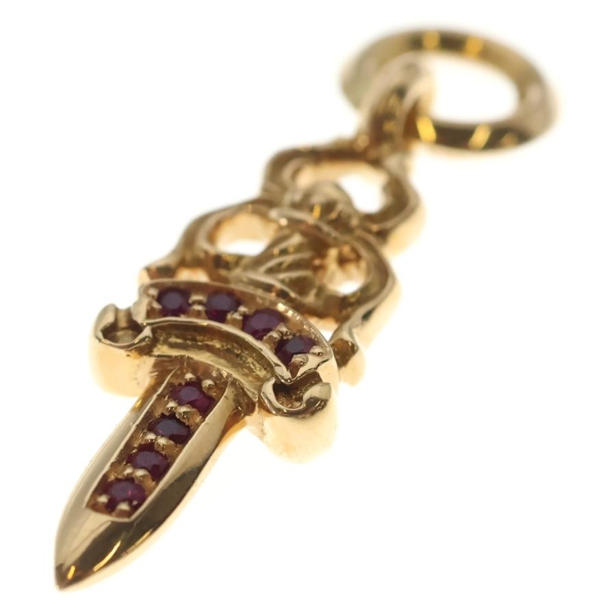 CHROME HEARTS（クロムハーツ） 22K #5DAGGER P RUBY #5ダガーチャーム