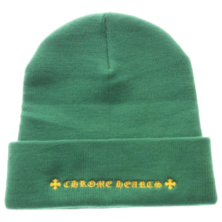 CHROME HEARTS クロムハーツ CH Logo Embroidery Acrylic Beanie CHロゴ刺繍ビーニー ニット帽 ホワイト CHROME HEARTS（クロムハーツ） CH Logo Embroidery Acrylic Beanie CH