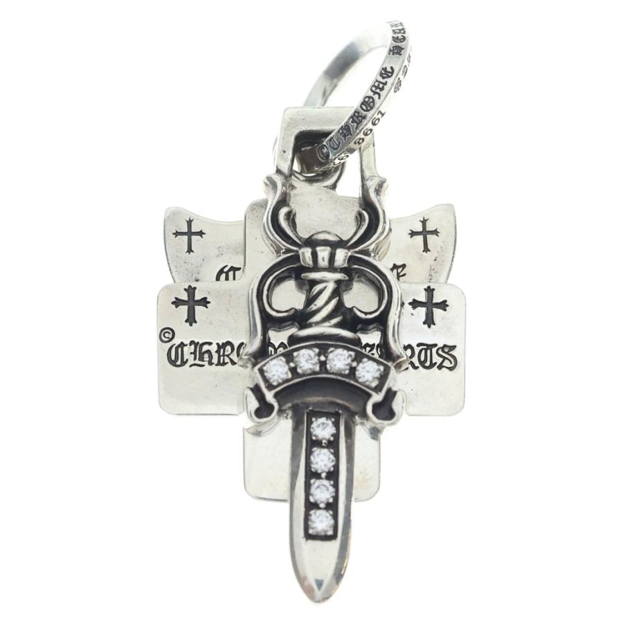 【正規品】クロムハーツ ネックレス リング ダイヤ付トップ ３点 セット販売 CHROME HEARTS（クロムハーツ） 3TRINKETS withOring P/DIA 3