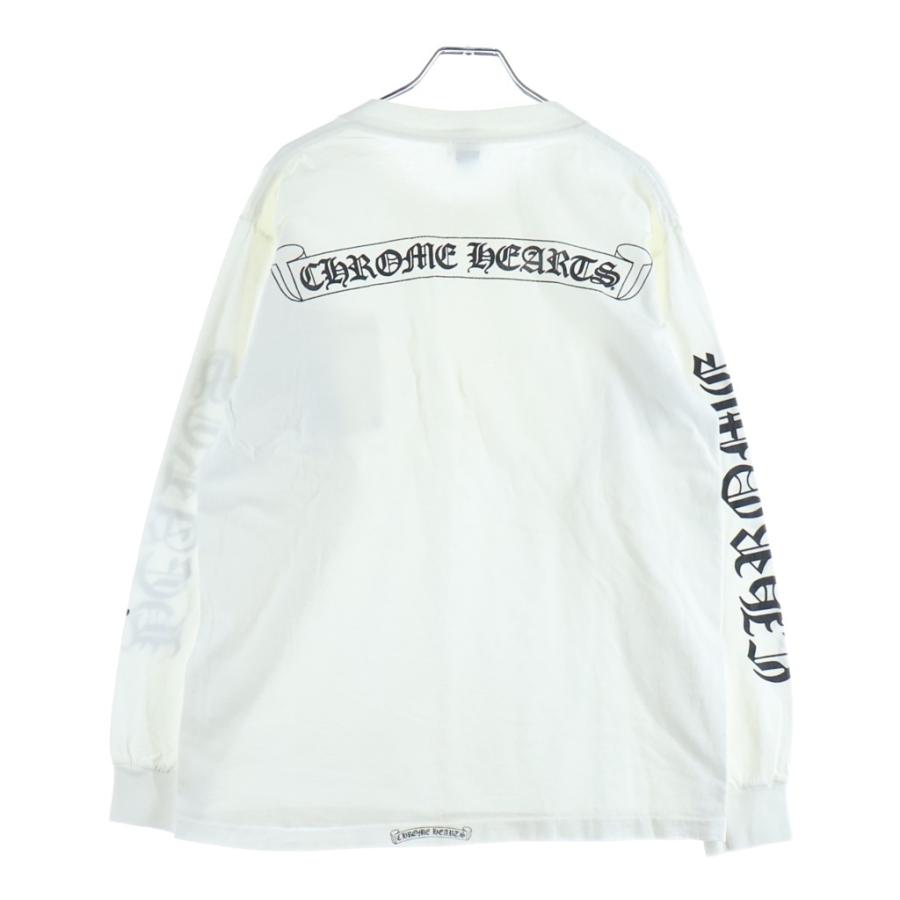 国内正規品　クロムハーツ　OLD スクロールラベル　Tシャツ　Lサイズ CHROME HEARTS（クロムハーツ） OLD L/S オールド 袖英字ロゴ バック